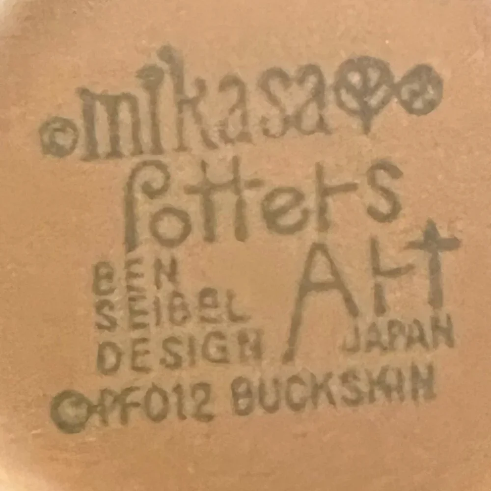 Vintage MIKASA Potters Art Stoneware Creamer PK012 BUCKSKIN ~ Ben Seibel Design